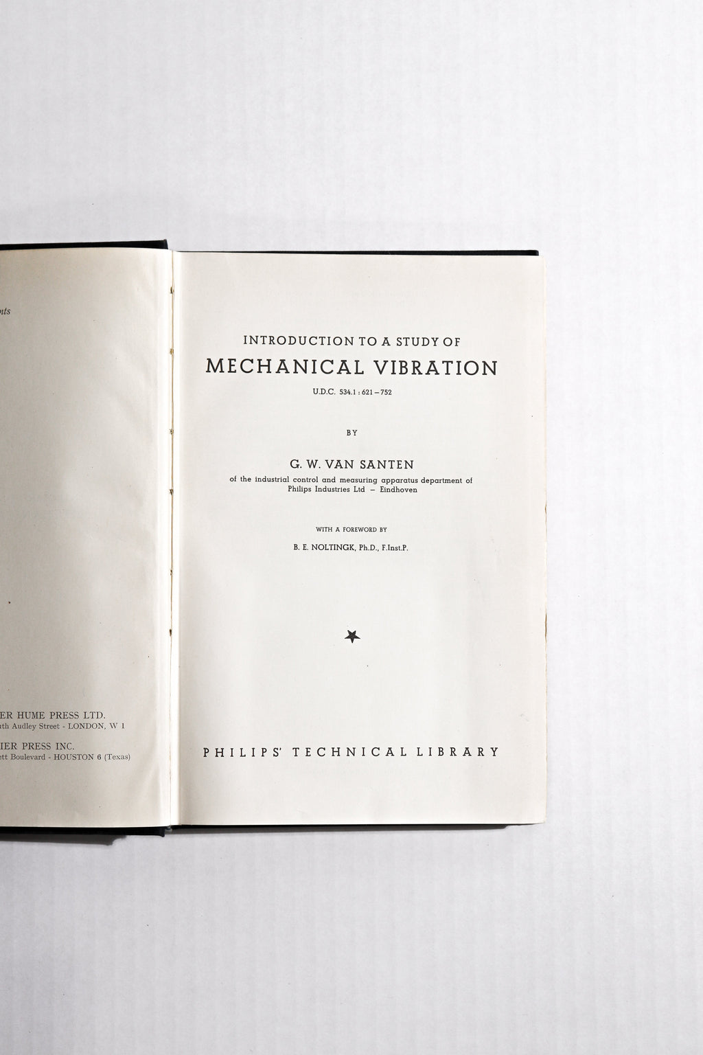 Introduction to a Study of Mechanical Vibration