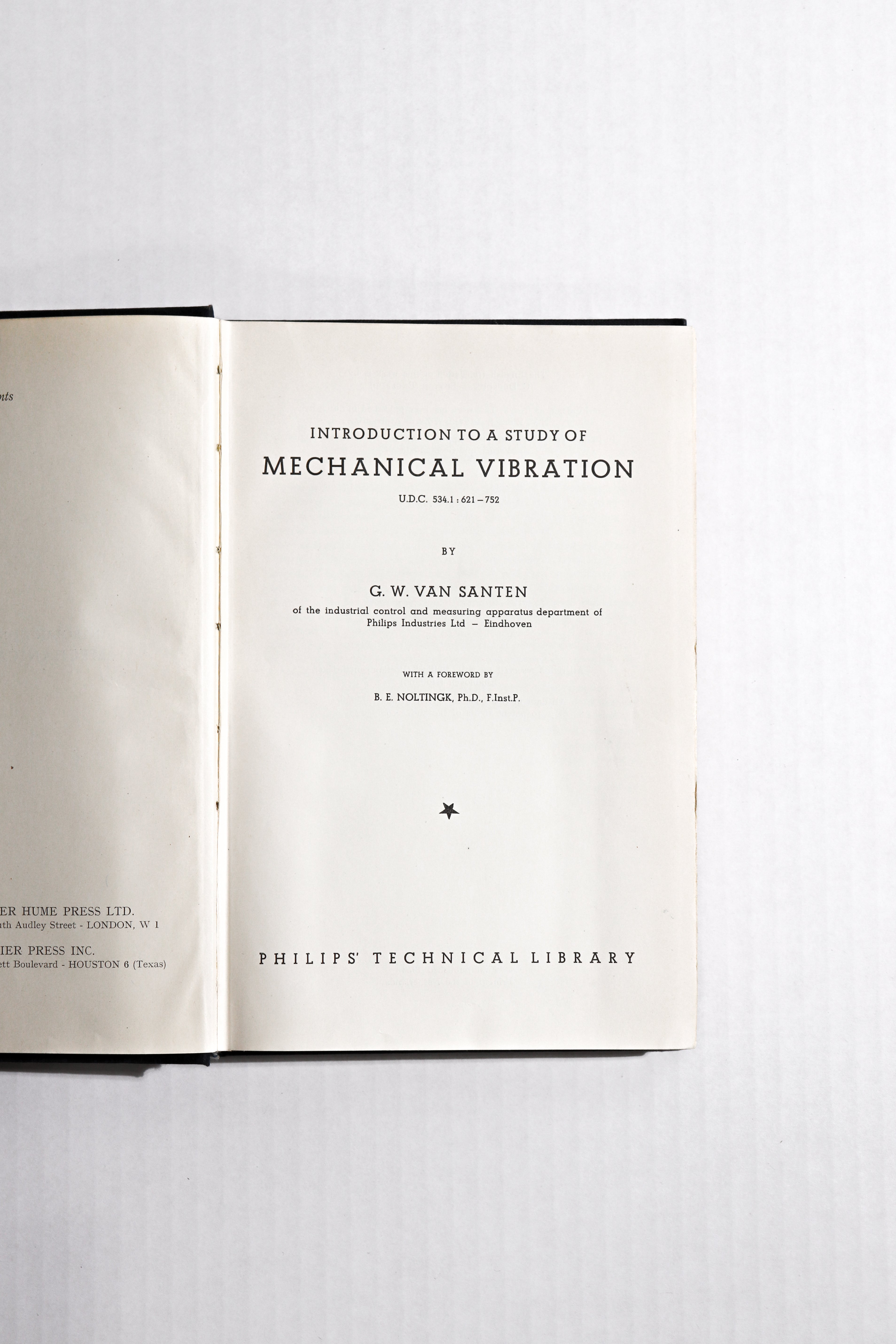 Introduction to a Study of Mechanical Vibration