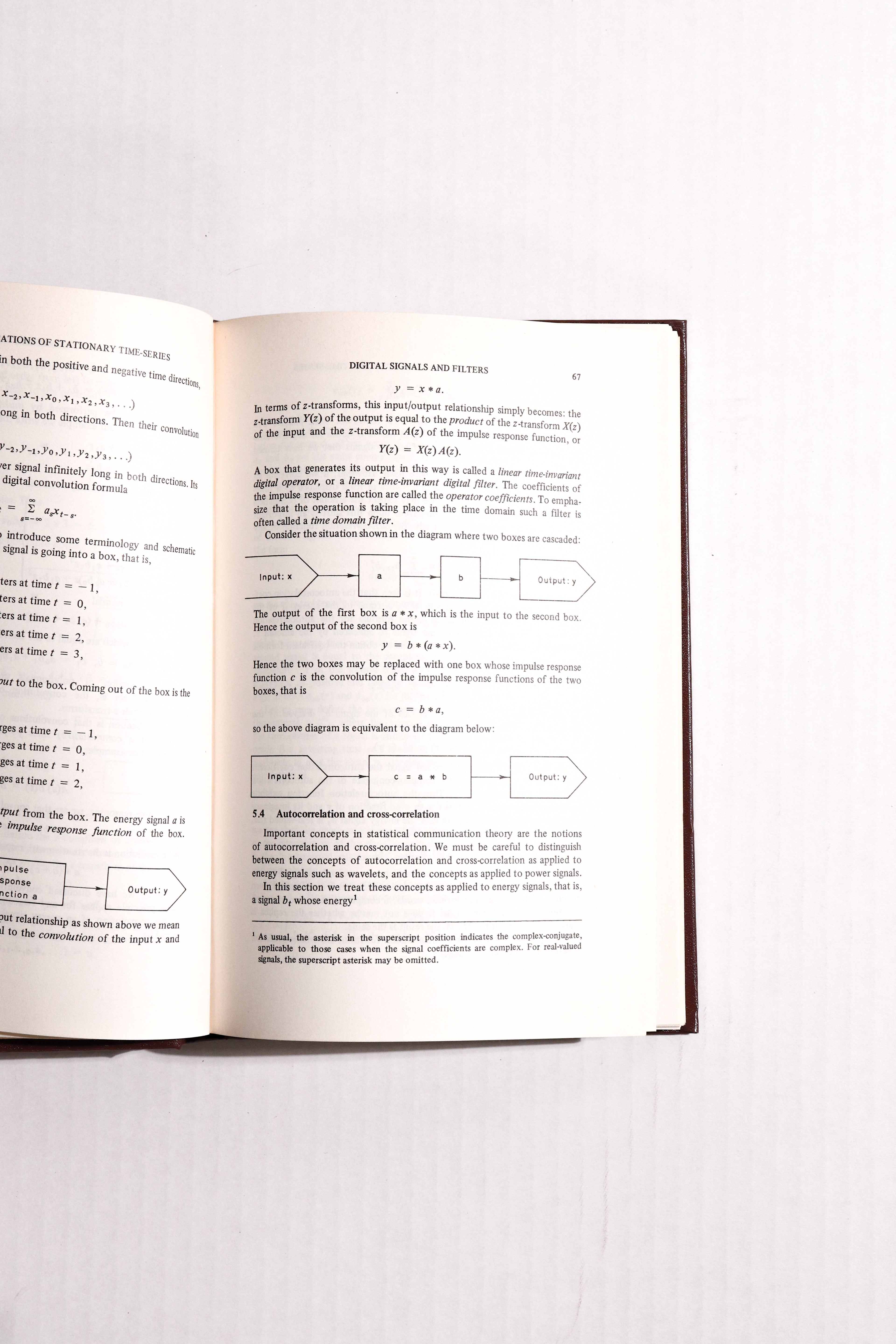 Physical Applications of Stationary Time-Series