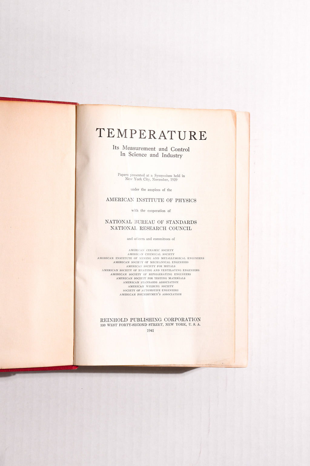 Temperature: Its Measurement and Control in Science and Industry