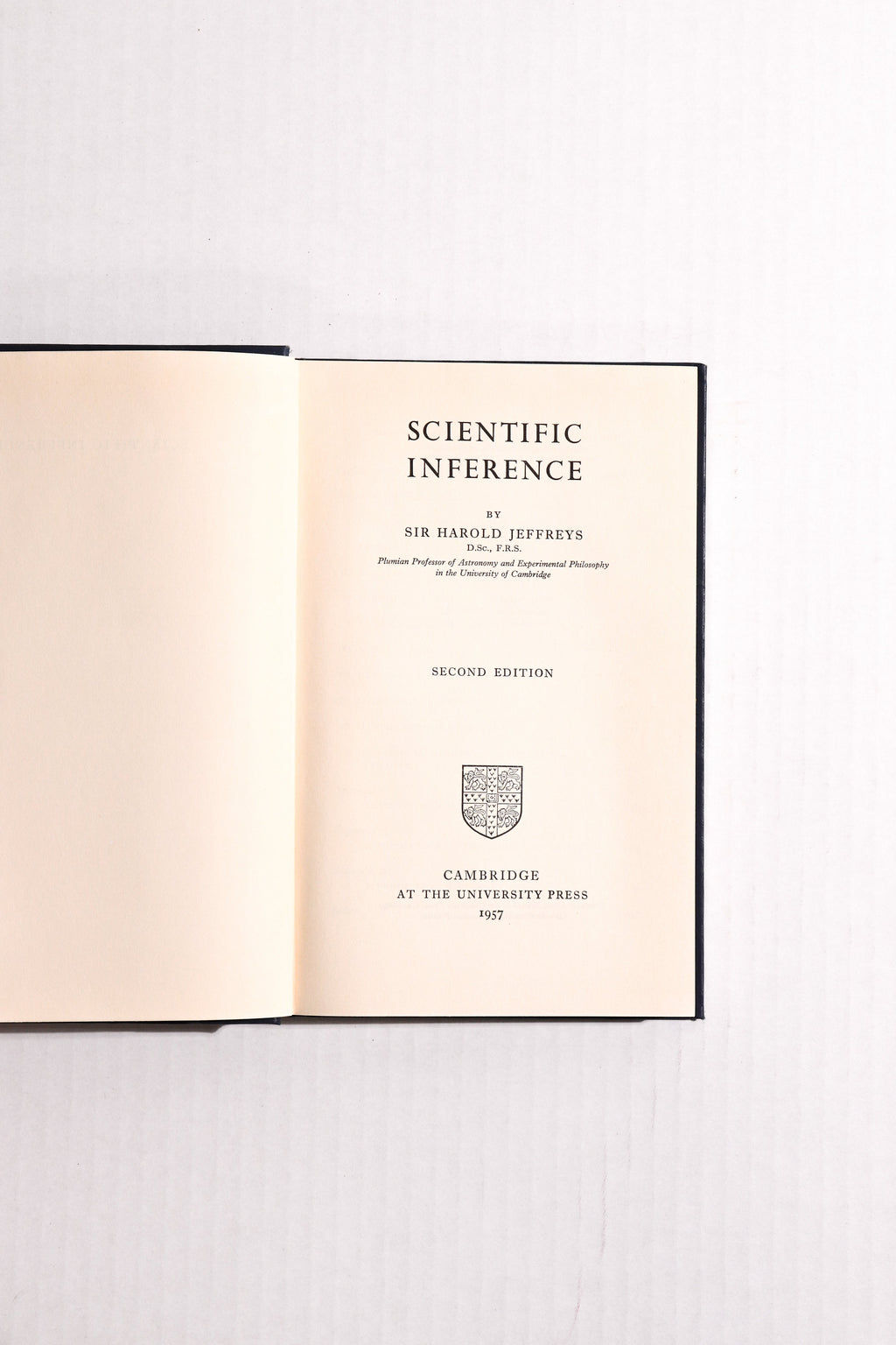 Scientific Inference: Second Edition, Sir Harold Jeffreys