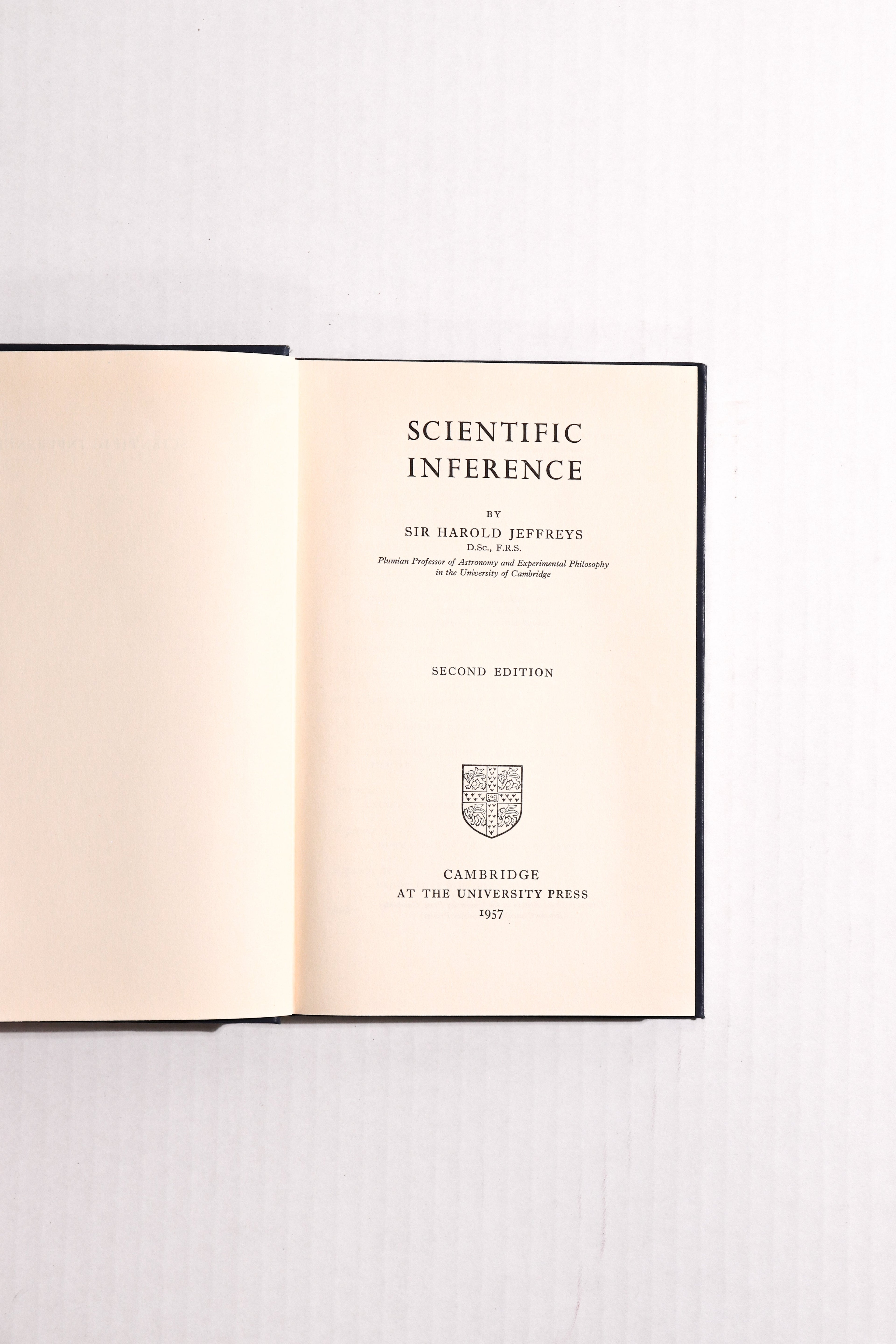 Scientific Inference: Second Edition, Sir Harold Jeffreys