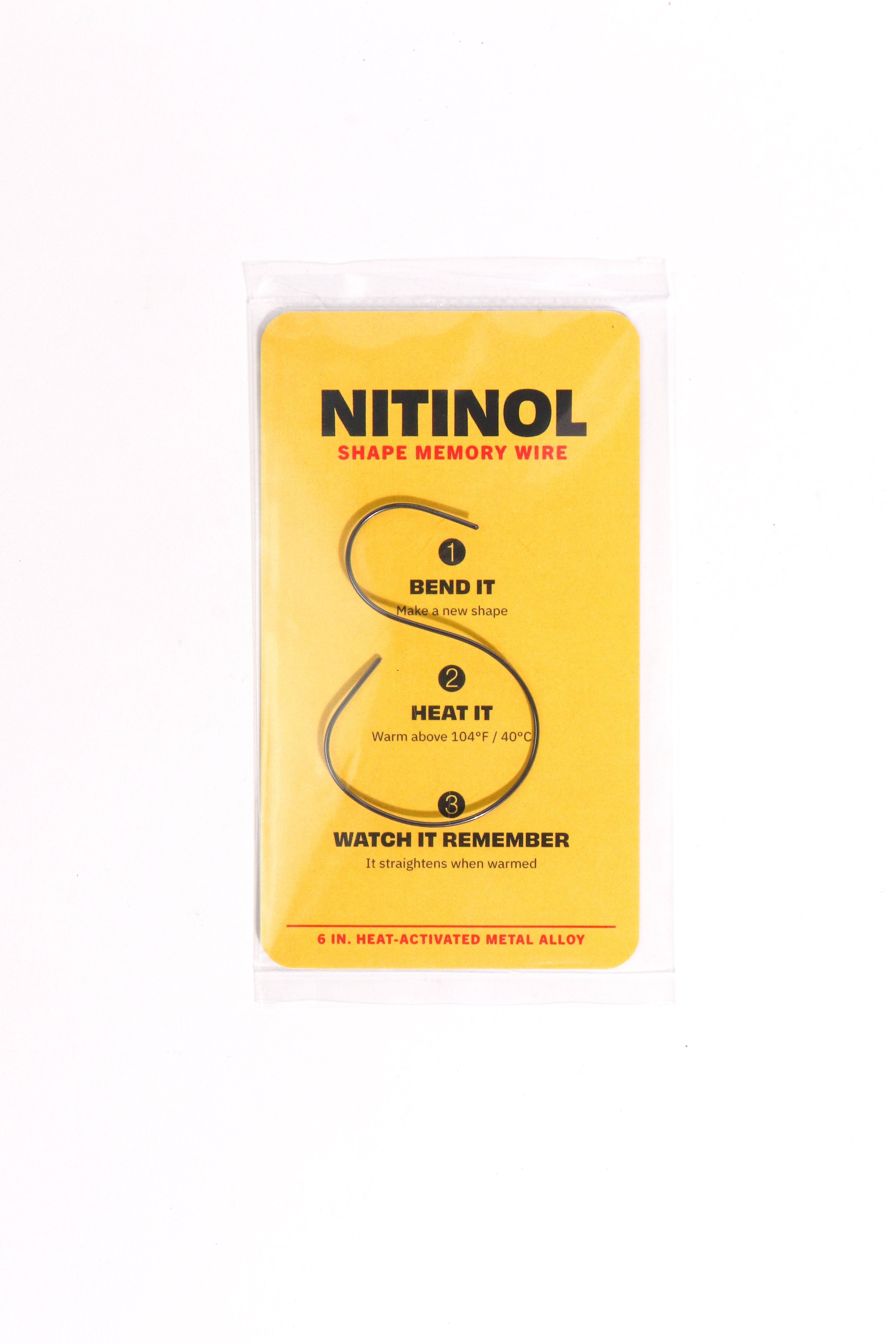 Nitinol Shape Memory Wire - 6"