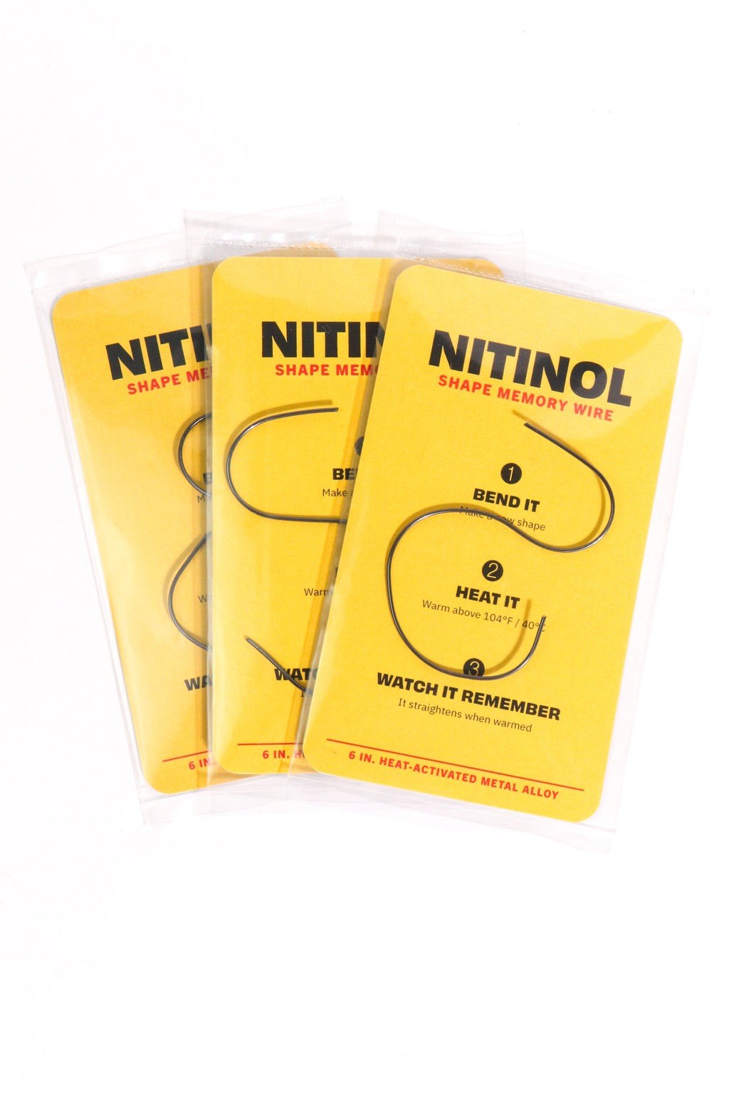 Nitinol Shape Memory Wire - 6"