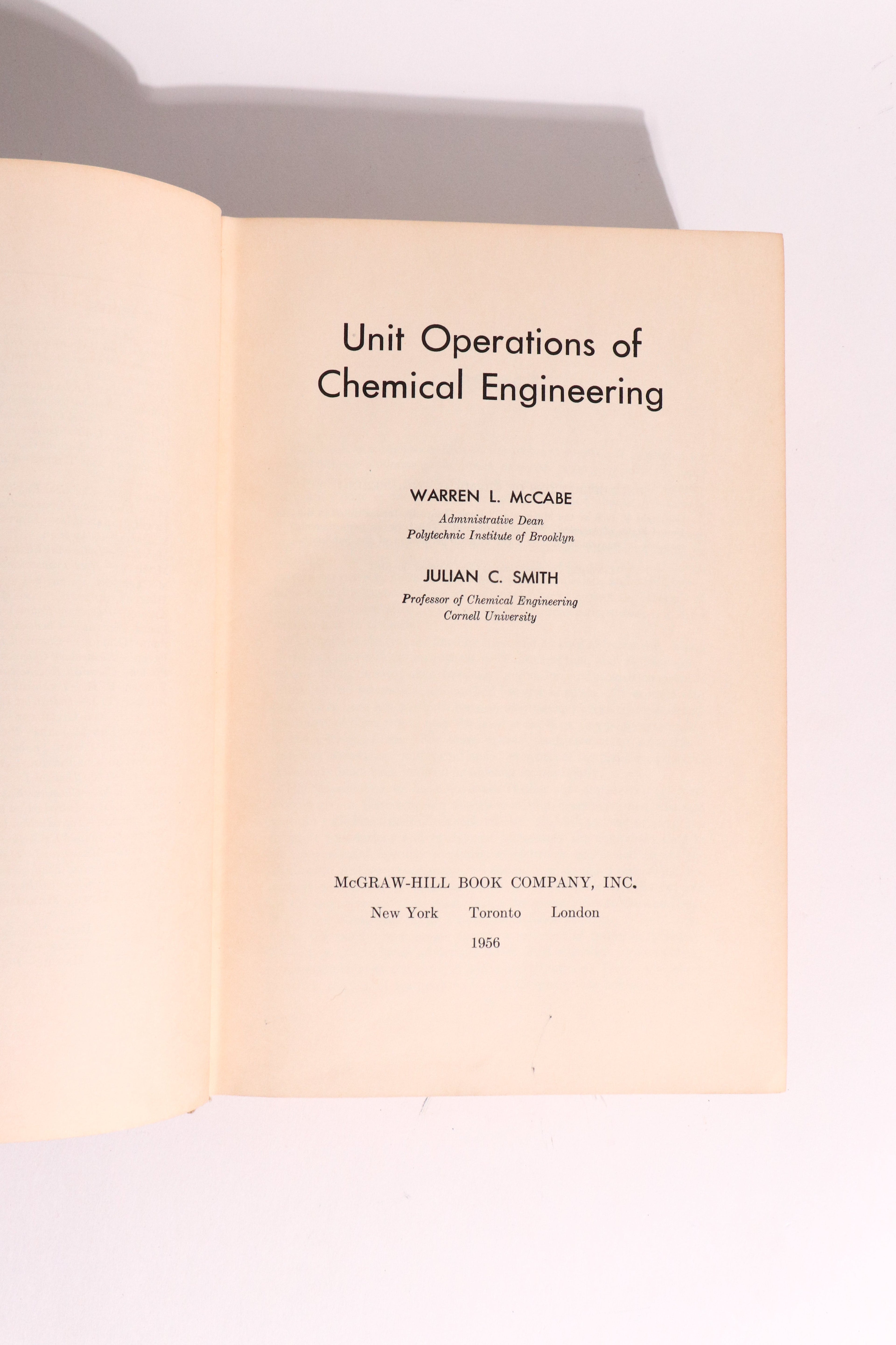 Unit Operations of Chemical Engineering