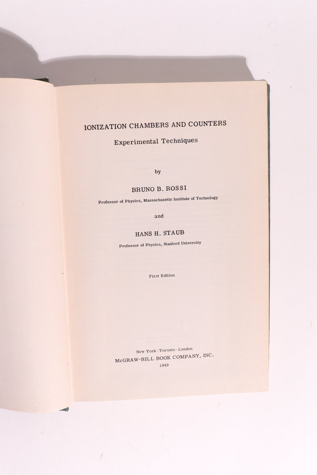 Ionization Chambers and Counters: Experimental Techniques, First Edition 1949