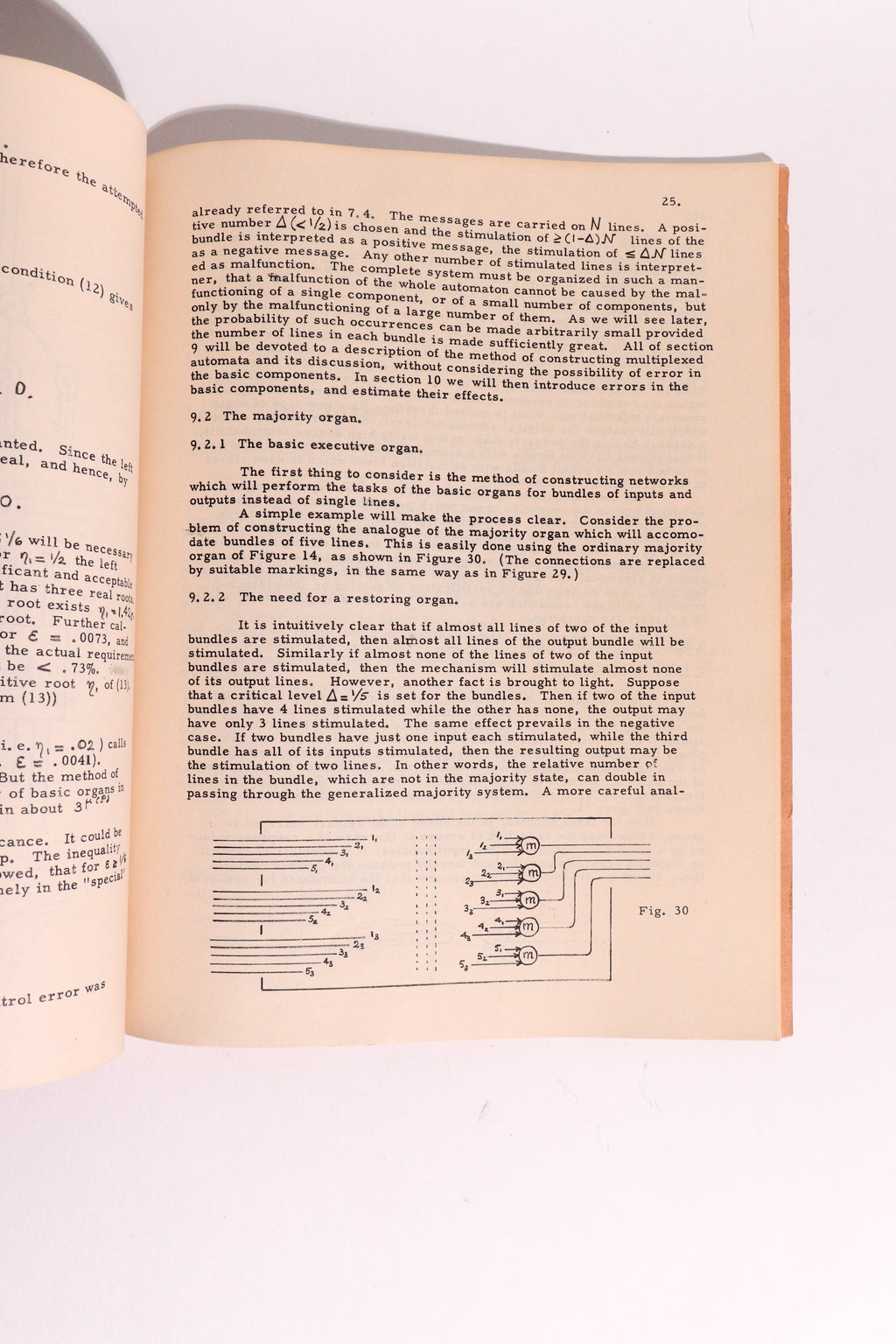 Original 1952 John von Neumann Caltech Lecture Notes — Probabilistic Logics & Early Fault-Tolerant Computing