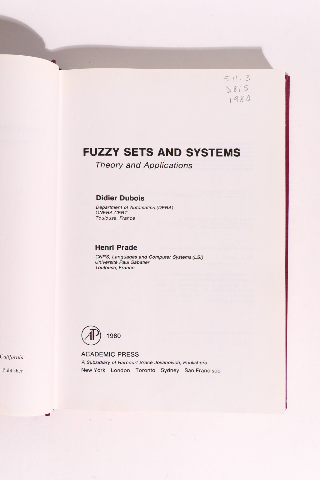 Fuzzy Sets and Systems: Theory and Application, First Edition 1980