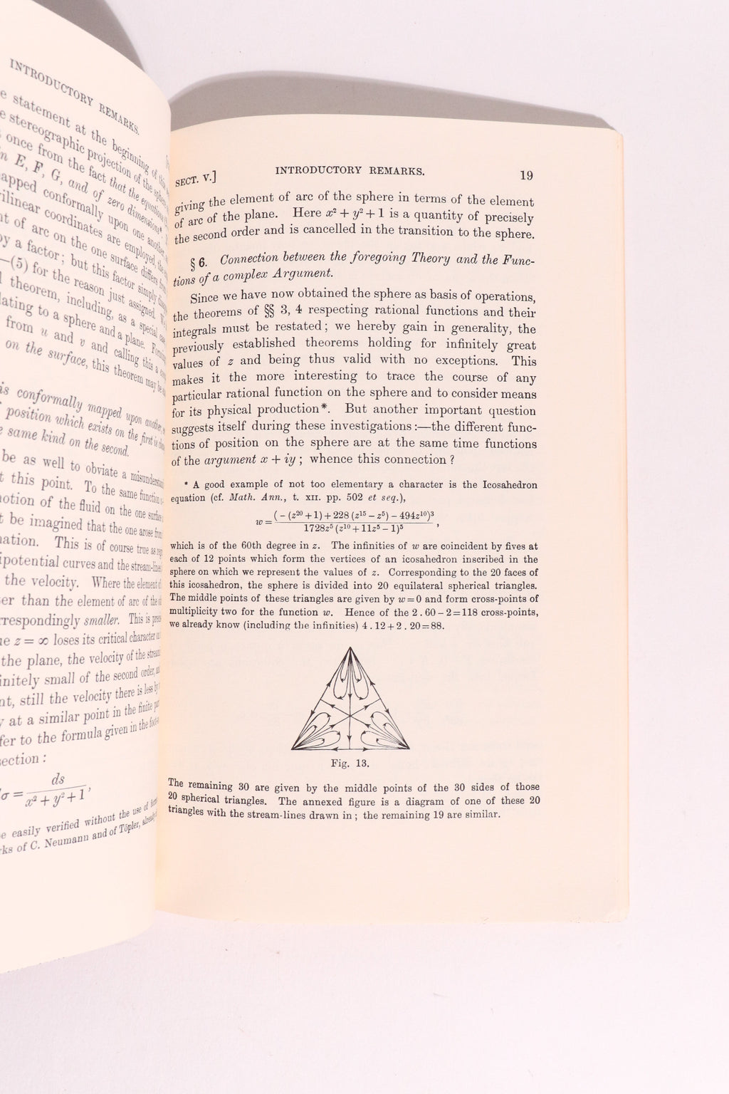On Riemann's Theory of Algebraic Functions and Their Integrals — Felix Klein