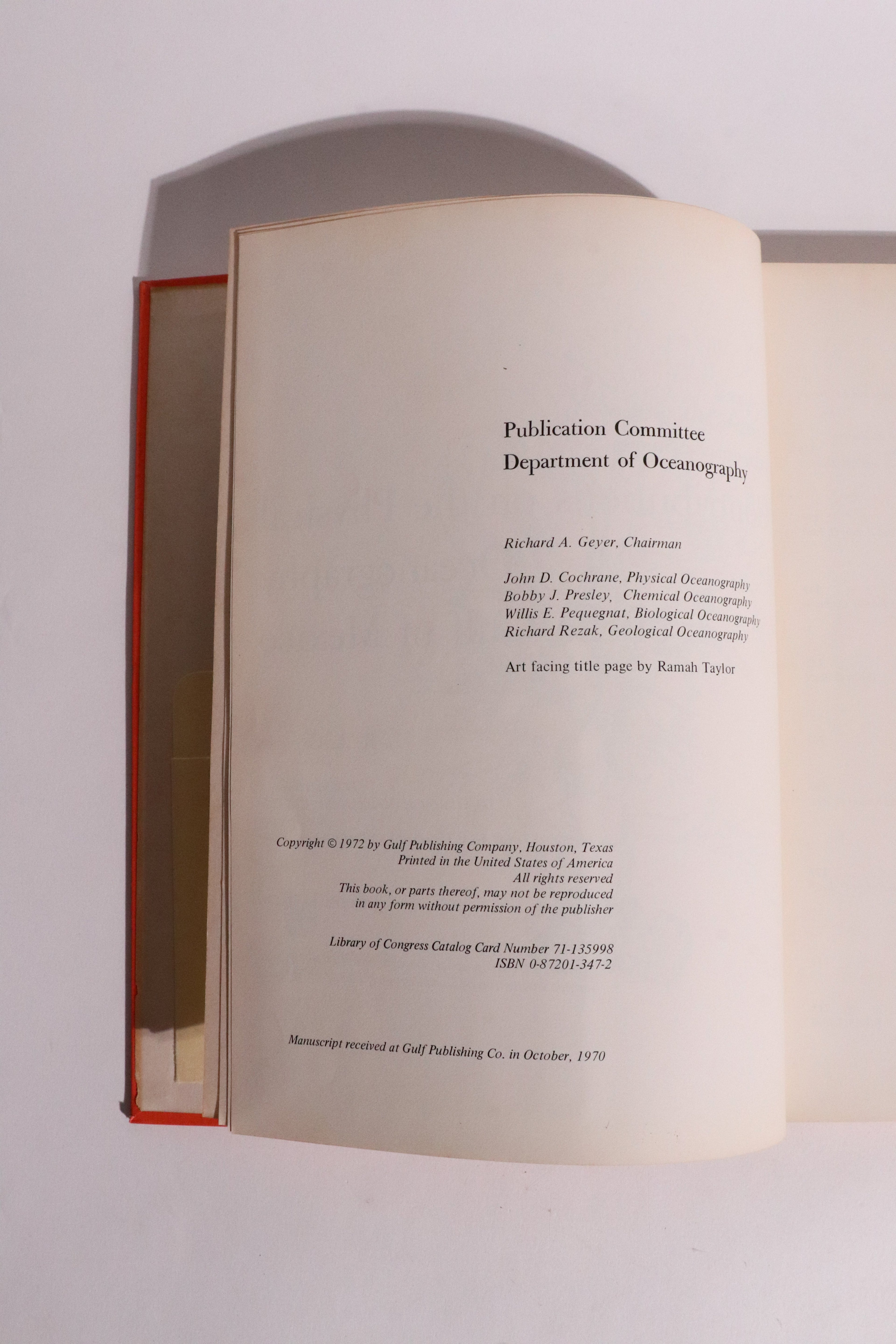 Contributions on the Physical Oceanography of the Gulf of Mexico – Texas A&M – 1972