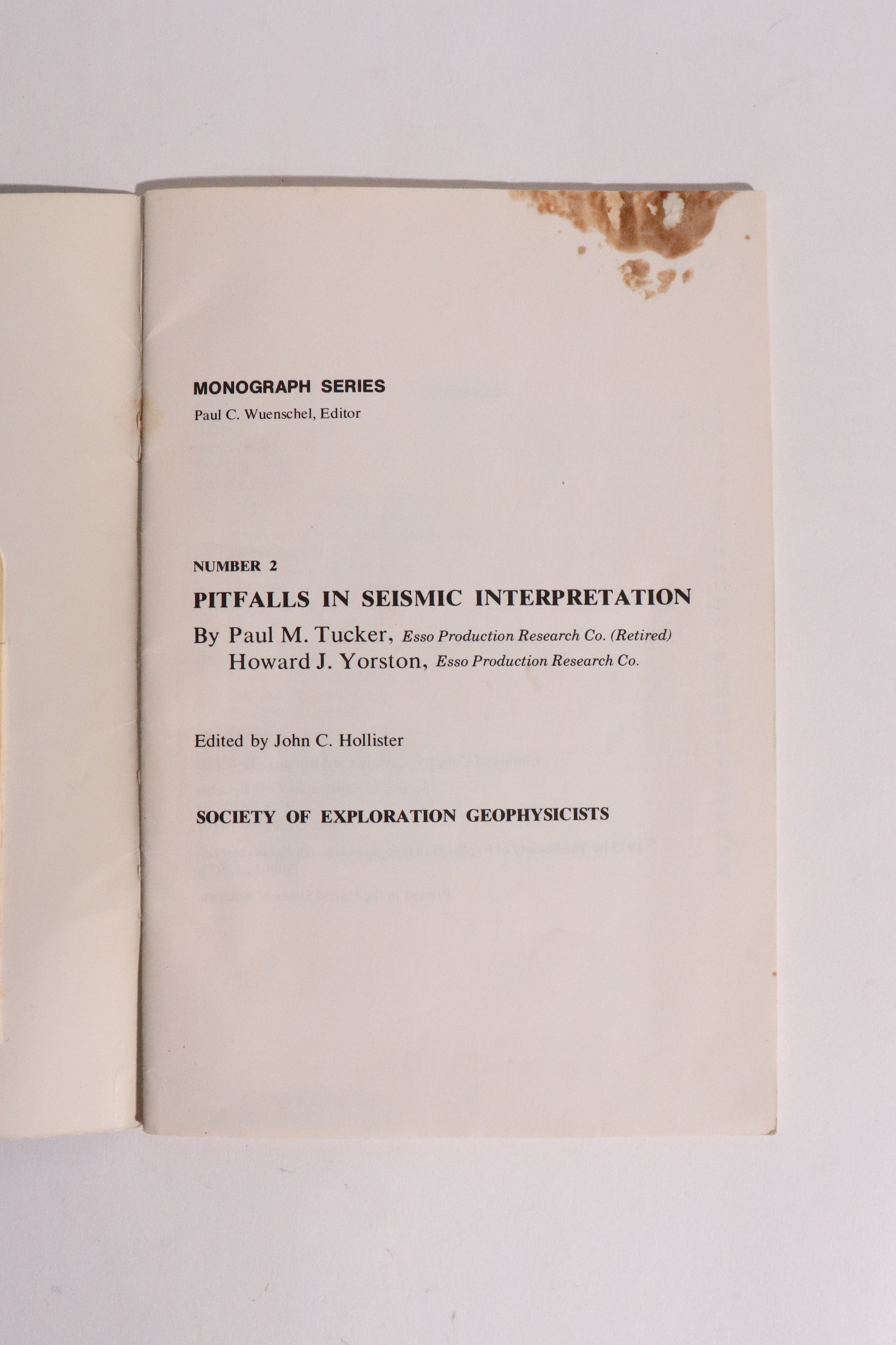 SEG Geophysical Monograph Nos. 1 & 2 — Original 1971–1973 Set