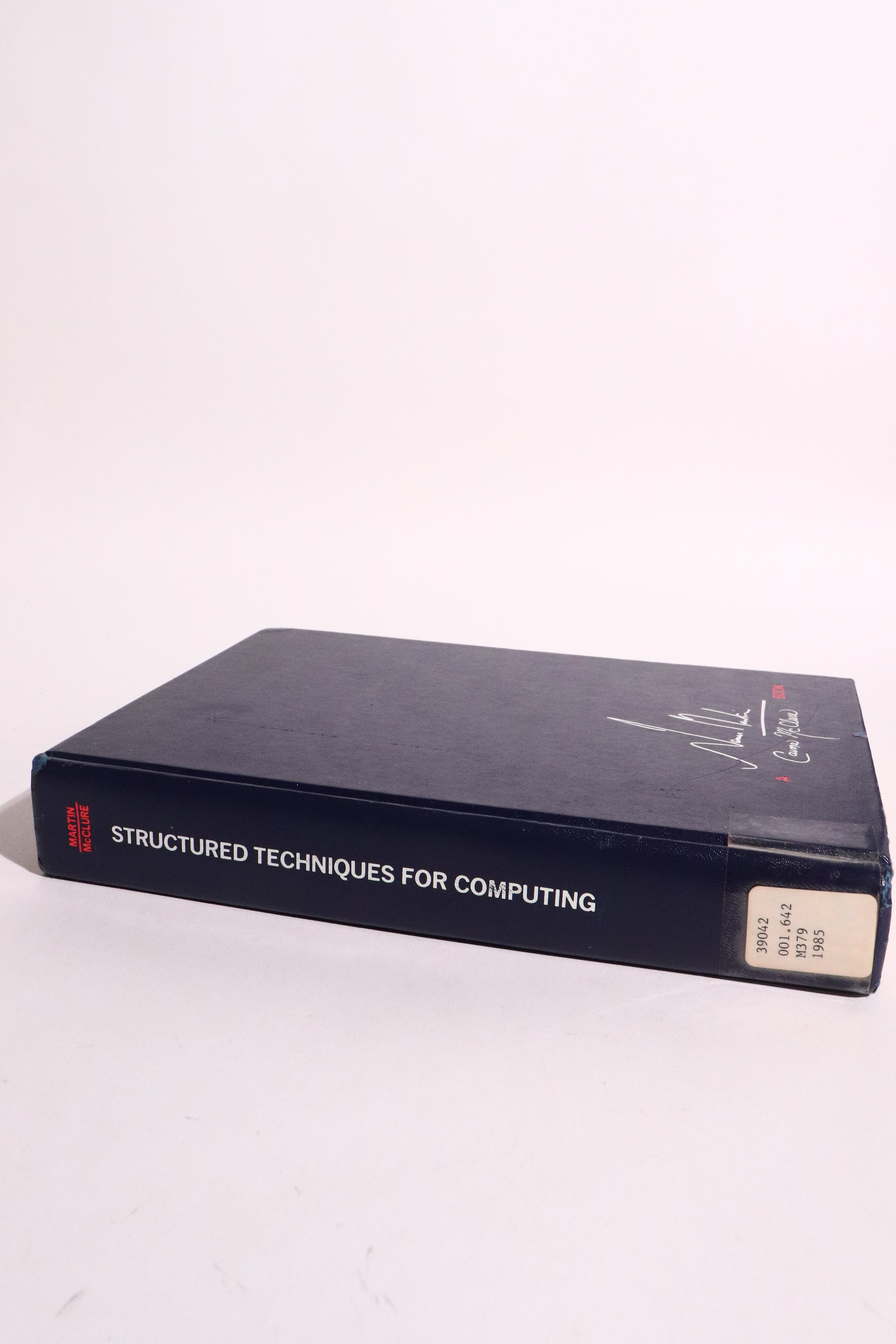 Structured Techniques for Computing — James Martin & Carma McClure | Early Software Engineering & CASE, First Printing (1985)