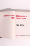 Structured Techniques for Computing — James Martin & Carma McClure | Early Software Engineering & CASE, First Printing (1985)