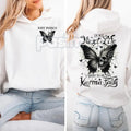 Karma Fairy Skull Butterfly Hoodie – Custom Generational Pullover, Gen X Baby Boomers Millennial Gift