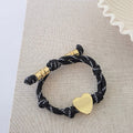 Knotty Cord Heart Bracelet - WATERPROOF