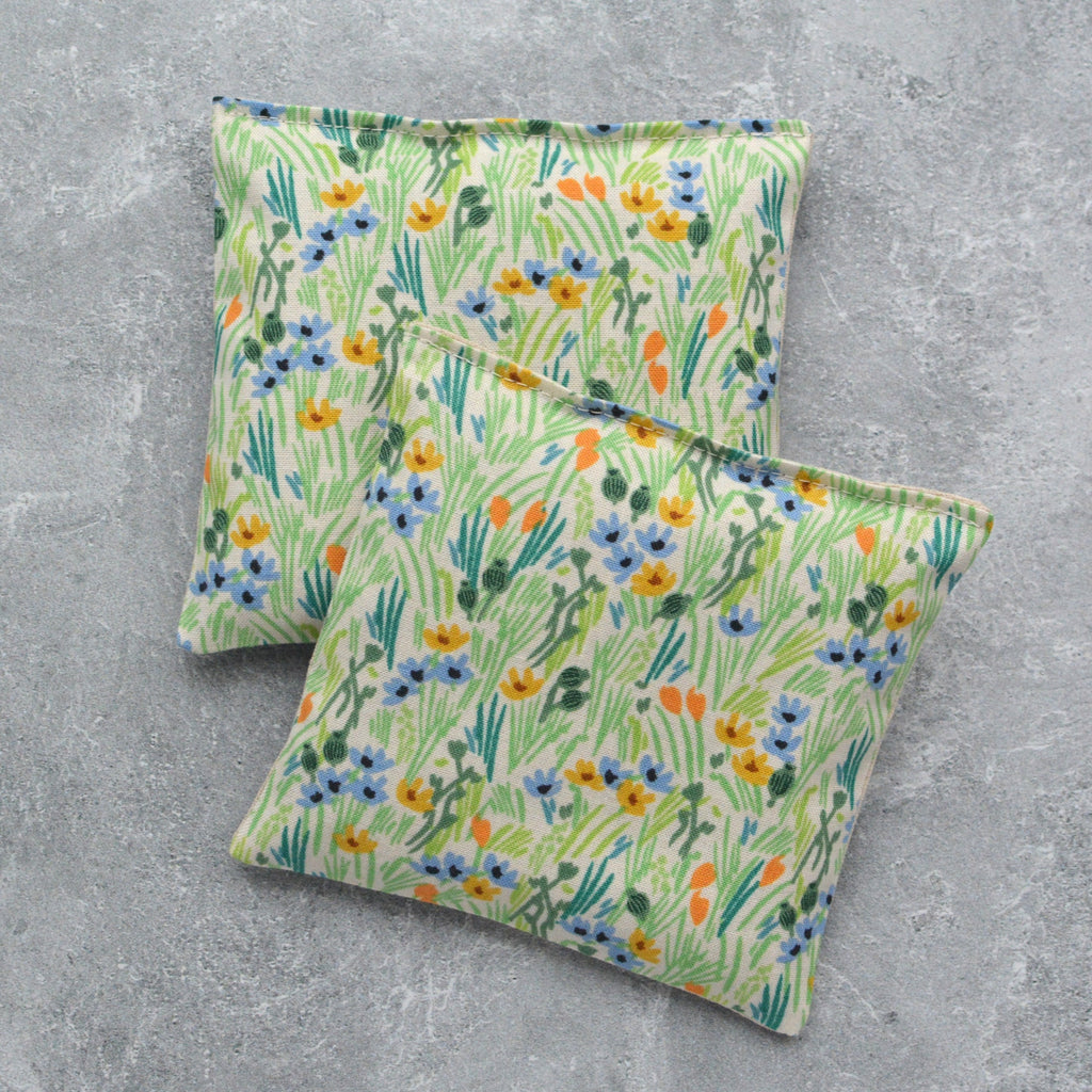 Spring Grass Green Floral Lavender Sachet Bundle