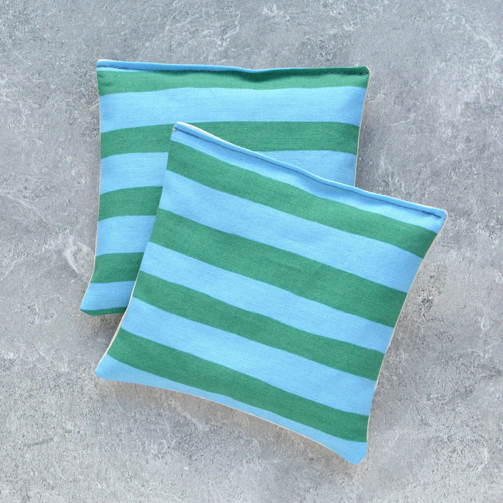 Cabana Stripe Green and Blue Lavender Sachet Bundle Resort