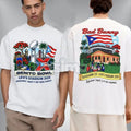 Light Blue Flag Vintage Music Show 2026 Graphic Shirt - Trendy Unisex Casual Tee, Puerto Rican Football Fan Merch