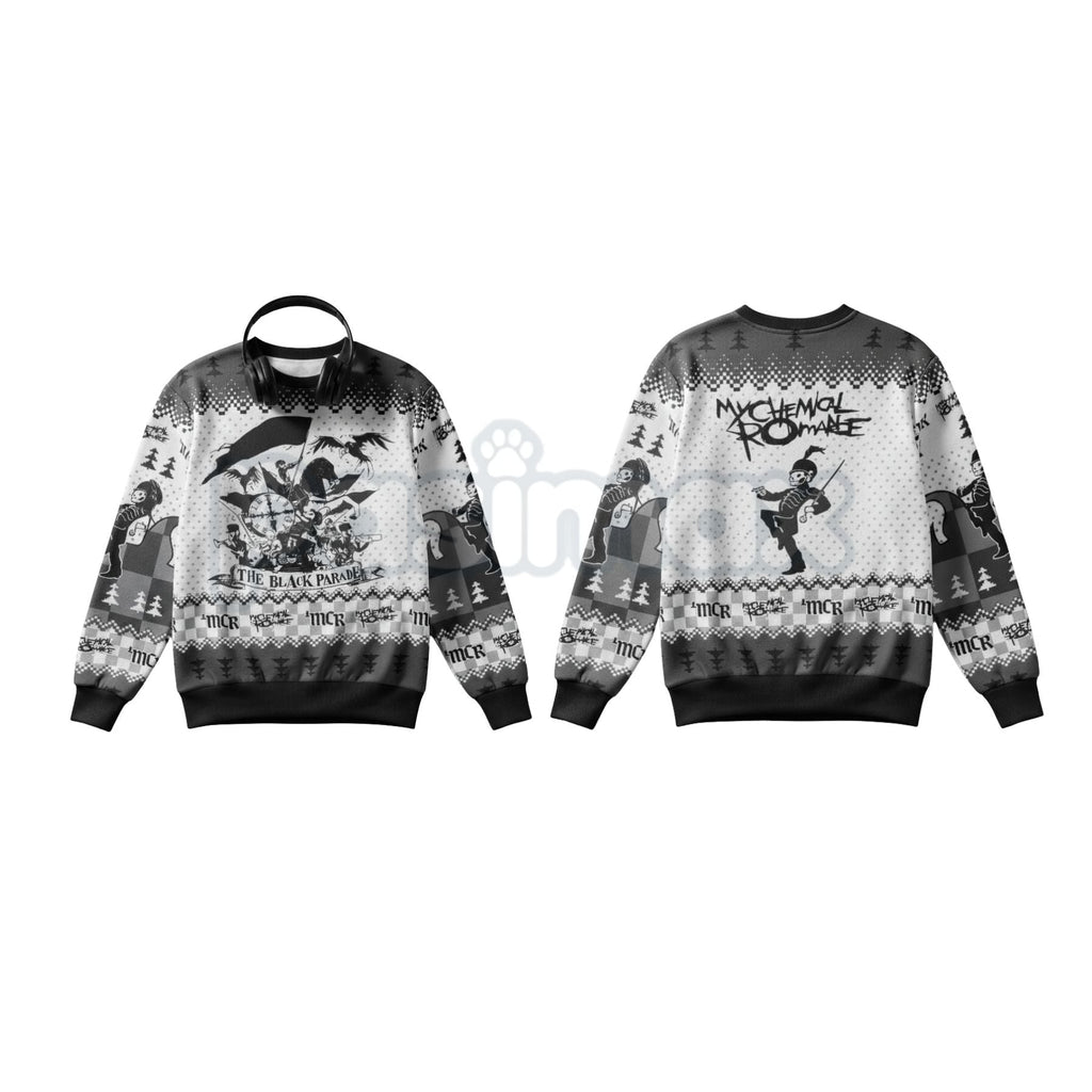 MCR The Black Parade Ugly Christmas Sweater | Emo Rock Band Xmas Crewneck | My Chemical Romance Fan Gift