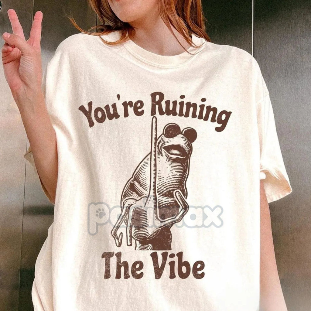 Marcus The Worm T-shirt - "You're Ruining The Vibe" Meme Tee, VRChat TikTok Merch, Funny Graphic