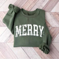 Merry Sweatshirt – Simple Holiday Crewneck Sweater