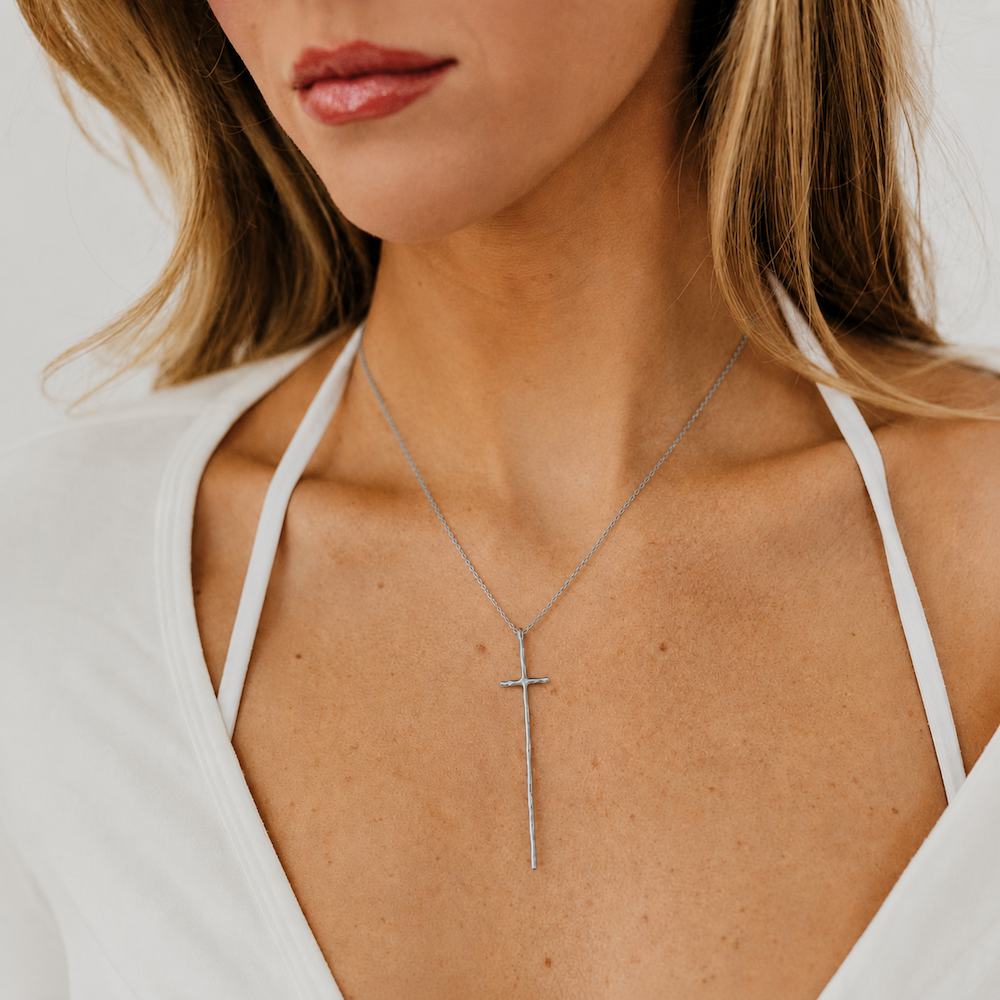 Modern Cross Necklace - WATERPROOF