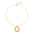 Camille Open Circle Statement Necklace - WATERPROOF