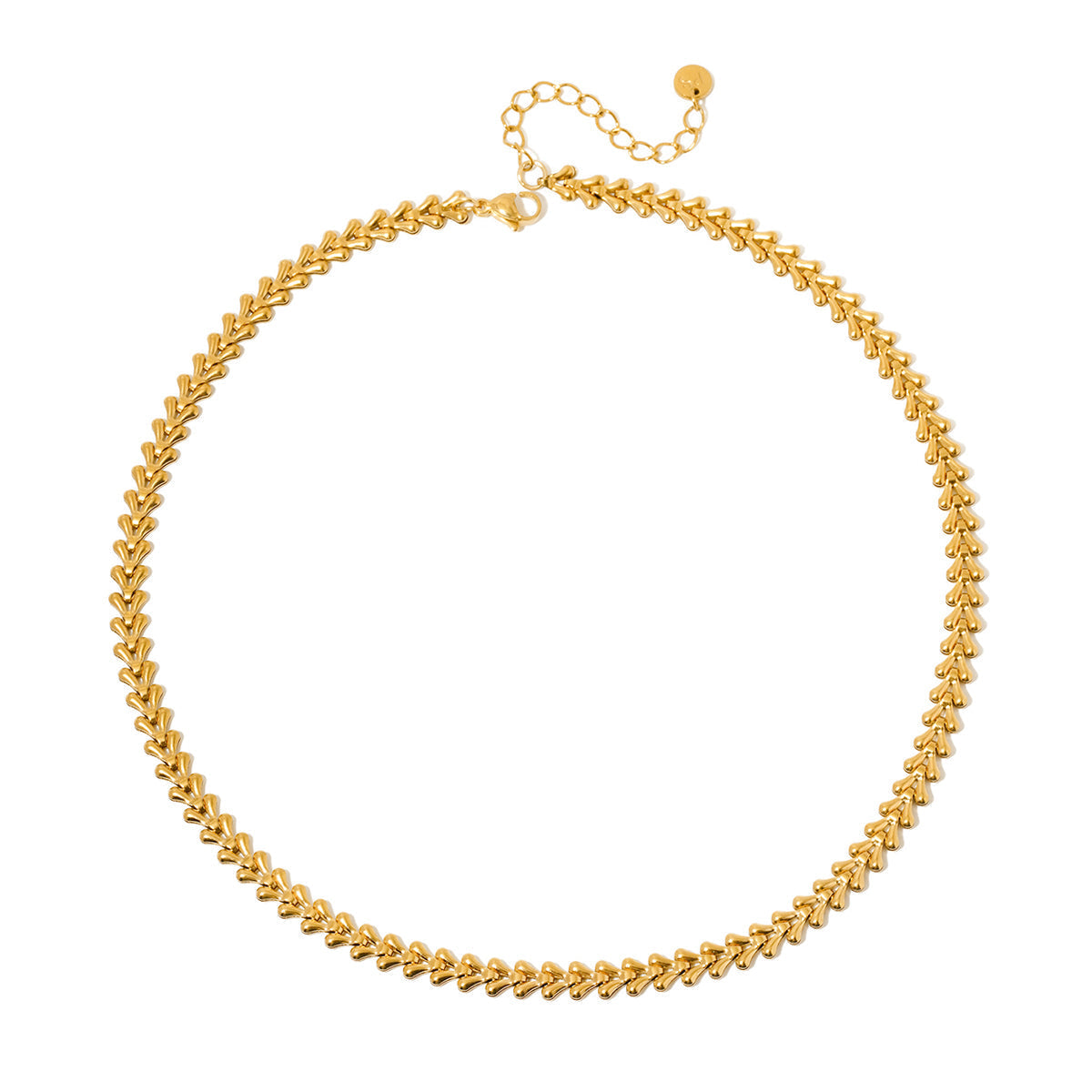 Chevron Chain Necklace - WATERPROOF