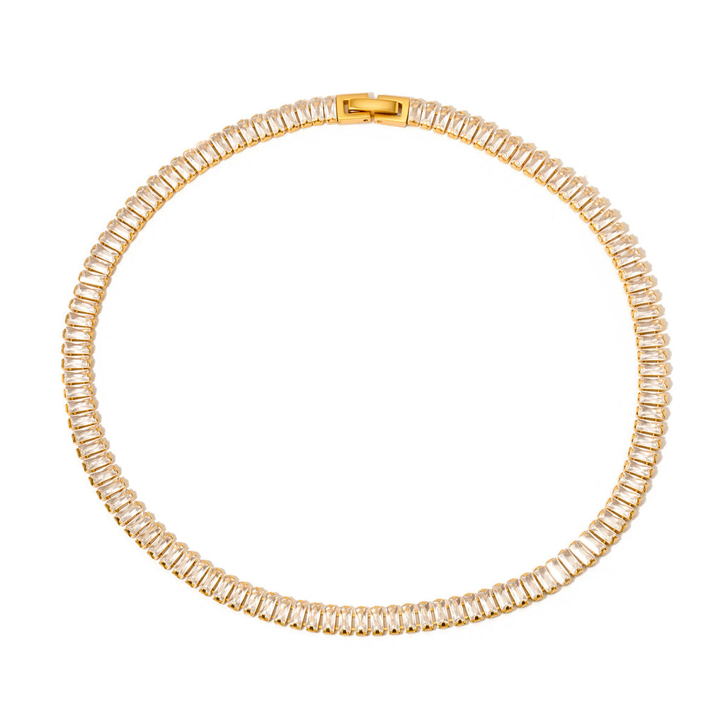 Dazed In Diamonds Choker Necklace - WATERPROOF