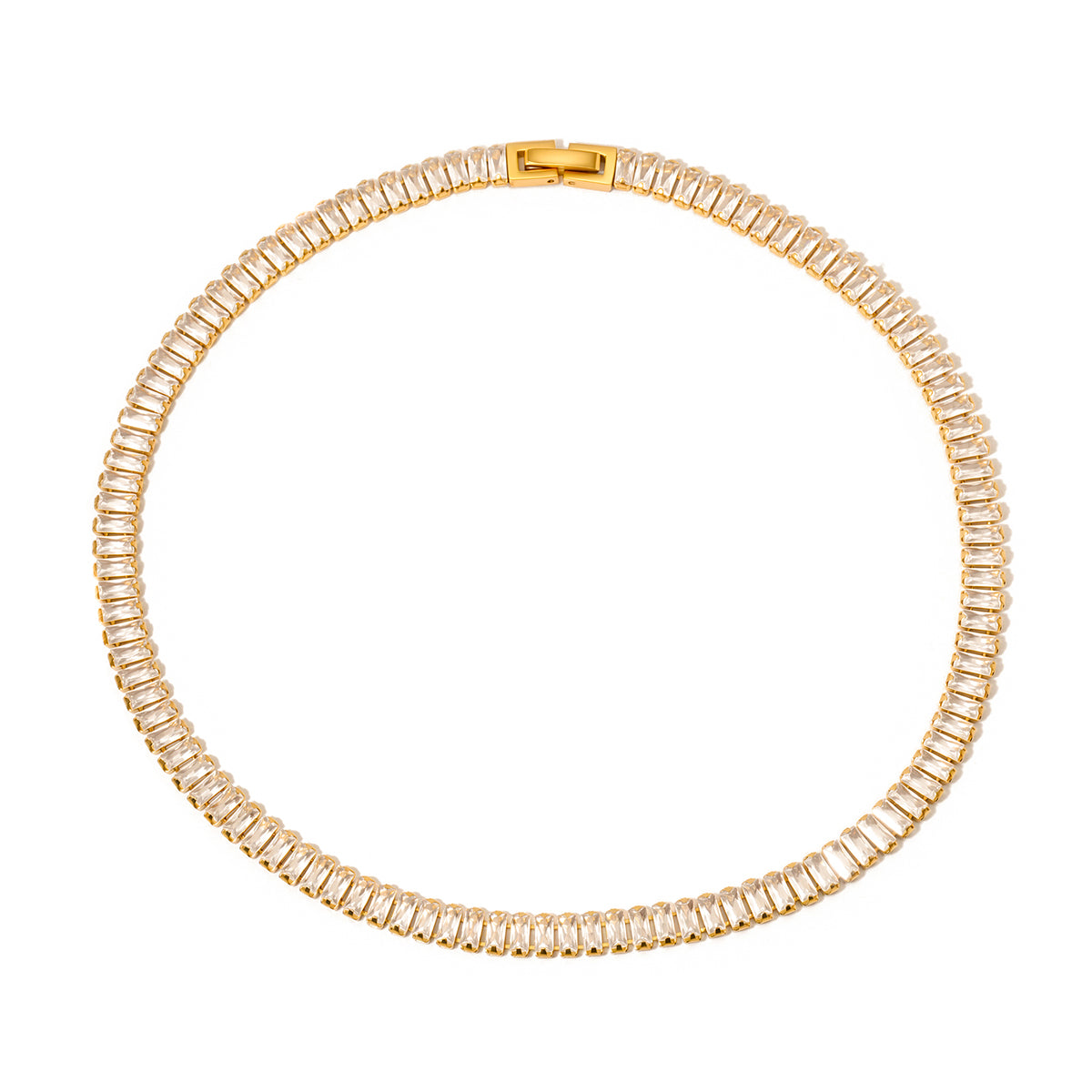 Dazed In Diamonds Choker Necklace - WATERPROOF