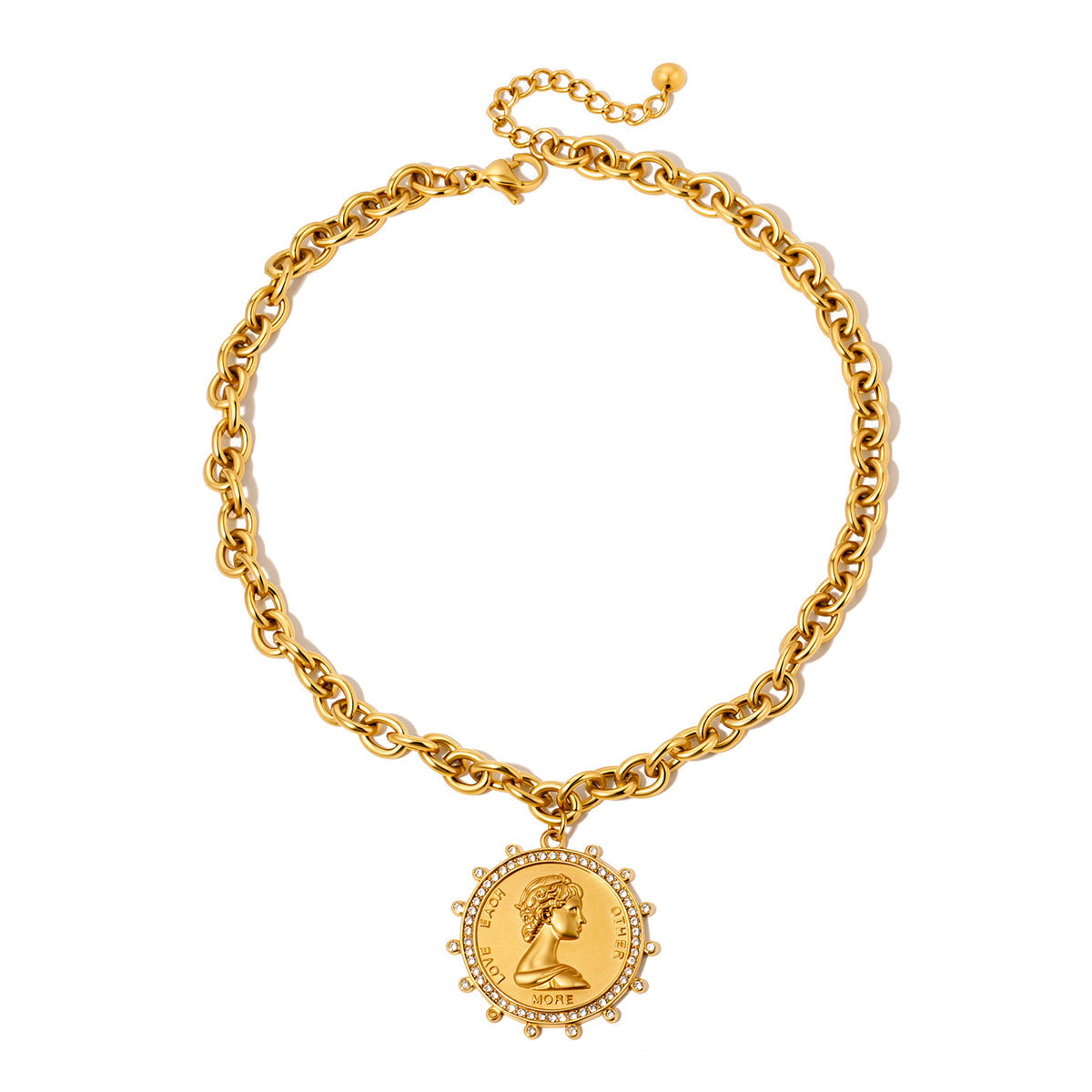 Love Each Other More Pendant Necklace - WATERPROOF