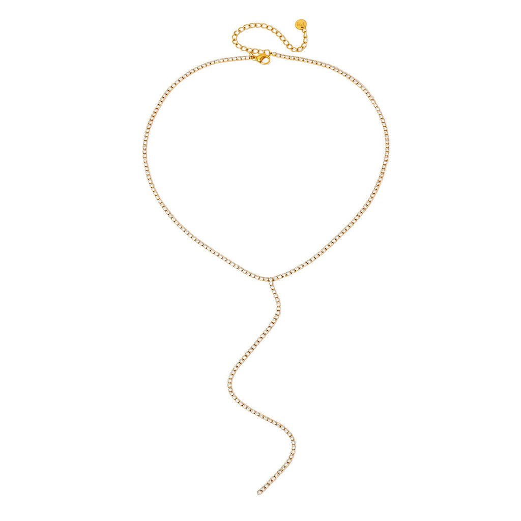 Tennis Lariat Necklace - WATERPROOF