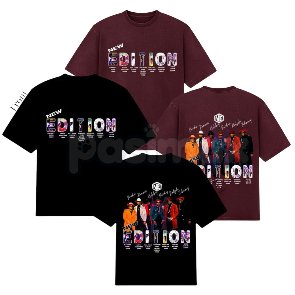 New Edition "Way Tour 2026" Inspired T-Shirt - Retro R&B Concert Graphic Tee, NE4Life Fan Merchandise, Vintage 90s Music Tour Style Apparel