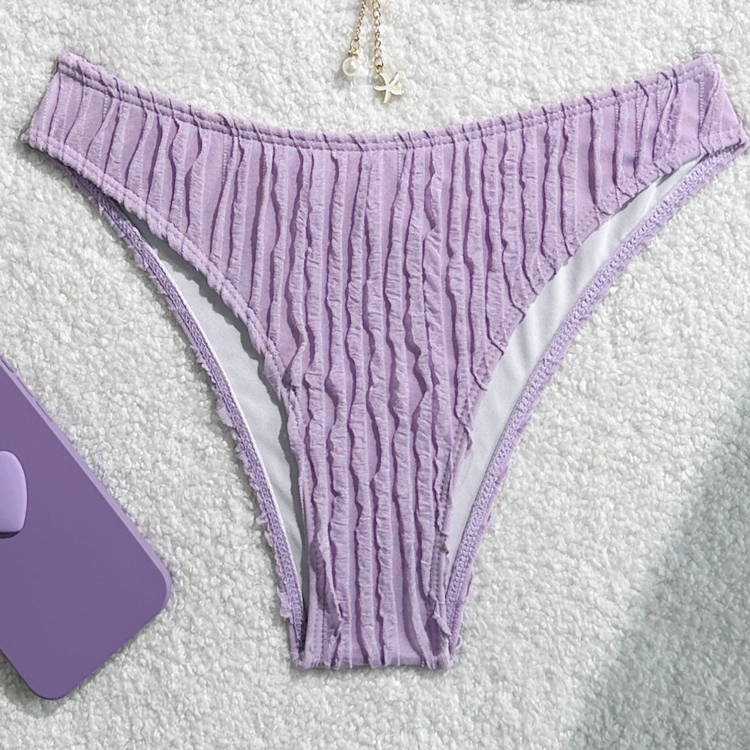 Sexy Wrinkled Halter Brazilian Bikini Women Swimwear Female Swimsuit Two-pieces Bikini Set High Cut Bathing Suit Swim Beach Wear