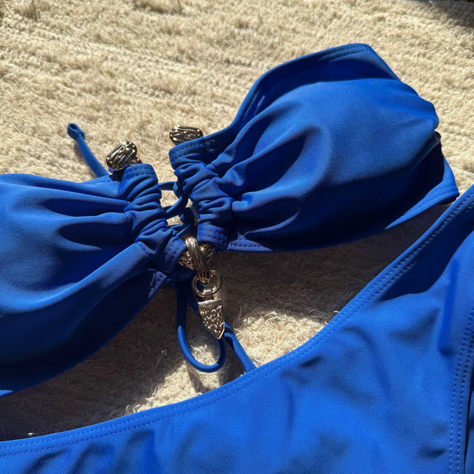 With Mesh Skirt Bandeau Bikini Women Swimwear Female Swimsuit Three-pieces Bikini Set Metal Ring Bathing Suit Swim Beachwear