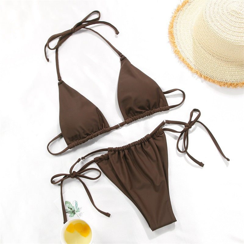 2025 Polka Dot Mini Micro String Bikini Women Swimsuit Female Bikinis Brazilian Swimwear Two Pieces Bikini Set Bathing Suit Swim