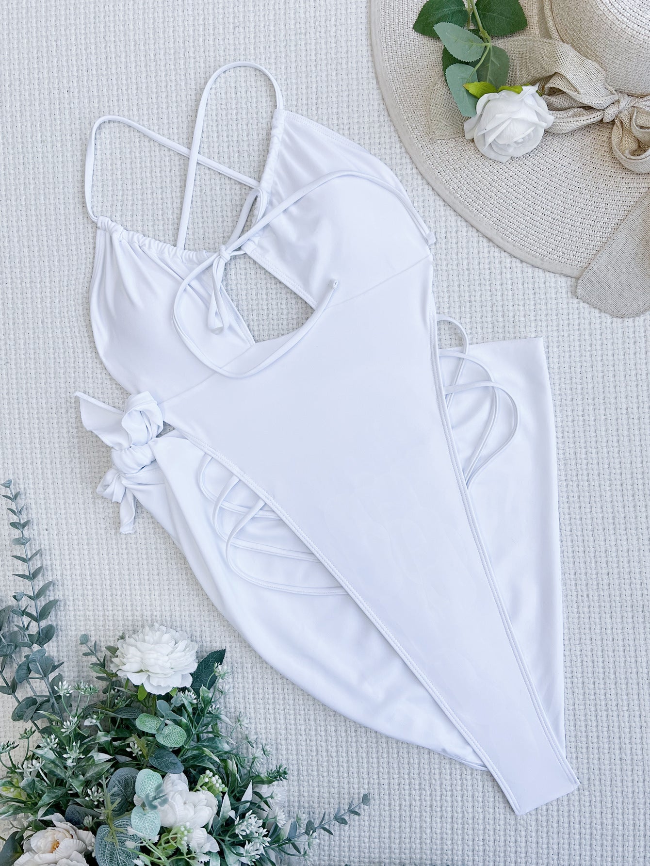 With Sarong Backless Extreme Mini Micro G String Female Swimwear One Piece Swimsuit Women High Cut Monokini Bathing Suit Swim