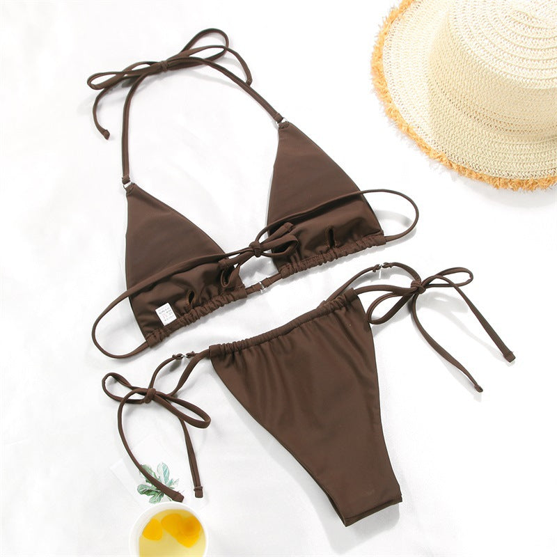 2025 Polka Dot Mini Micro String Bikini Women Swimsuit Female Bikinis Brazilian Swimwear Two Pieces Bikini Set Bathing Suit Swim