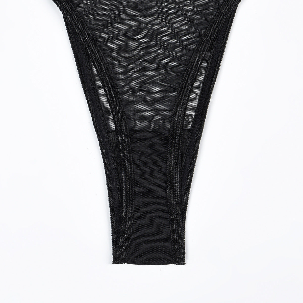 Toucheart 4 Piece Set Sexy Lingerie Set Elasticity Mesh Patchwork See-Through Breast-Wrapping Three-Point Briefs Sexy Underwear