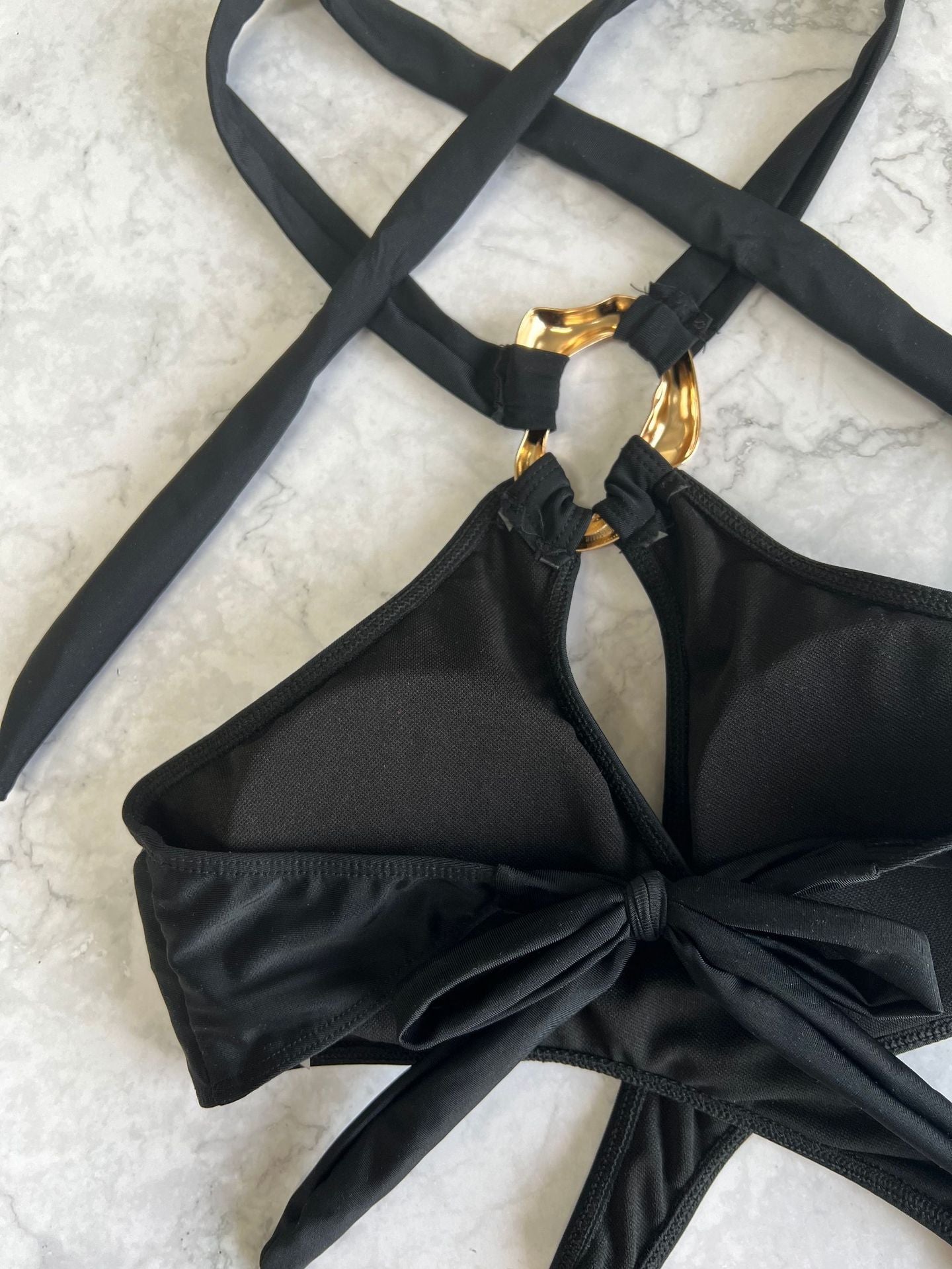 Sexy Tummy Cut Out Halter Women Thong Swimwear One Piece Swimsuit Female High Cut Monokini Rings Bathing Suit Swim Beach Wear