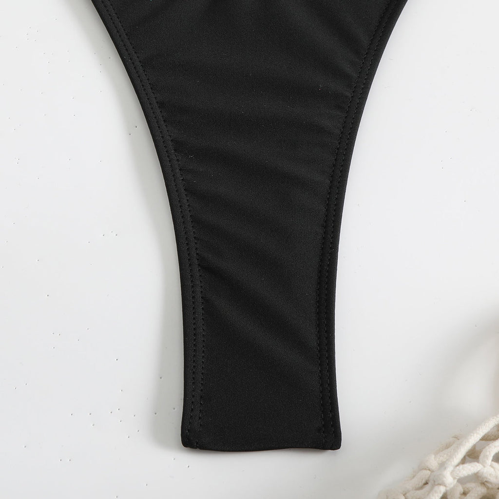 4PCS with Mesh Skirt Long Sleeve Micro Bikini Female Swimsuit Women Swimwear Four-pieces Bikini Set Bathing Suit Swim Beachwear