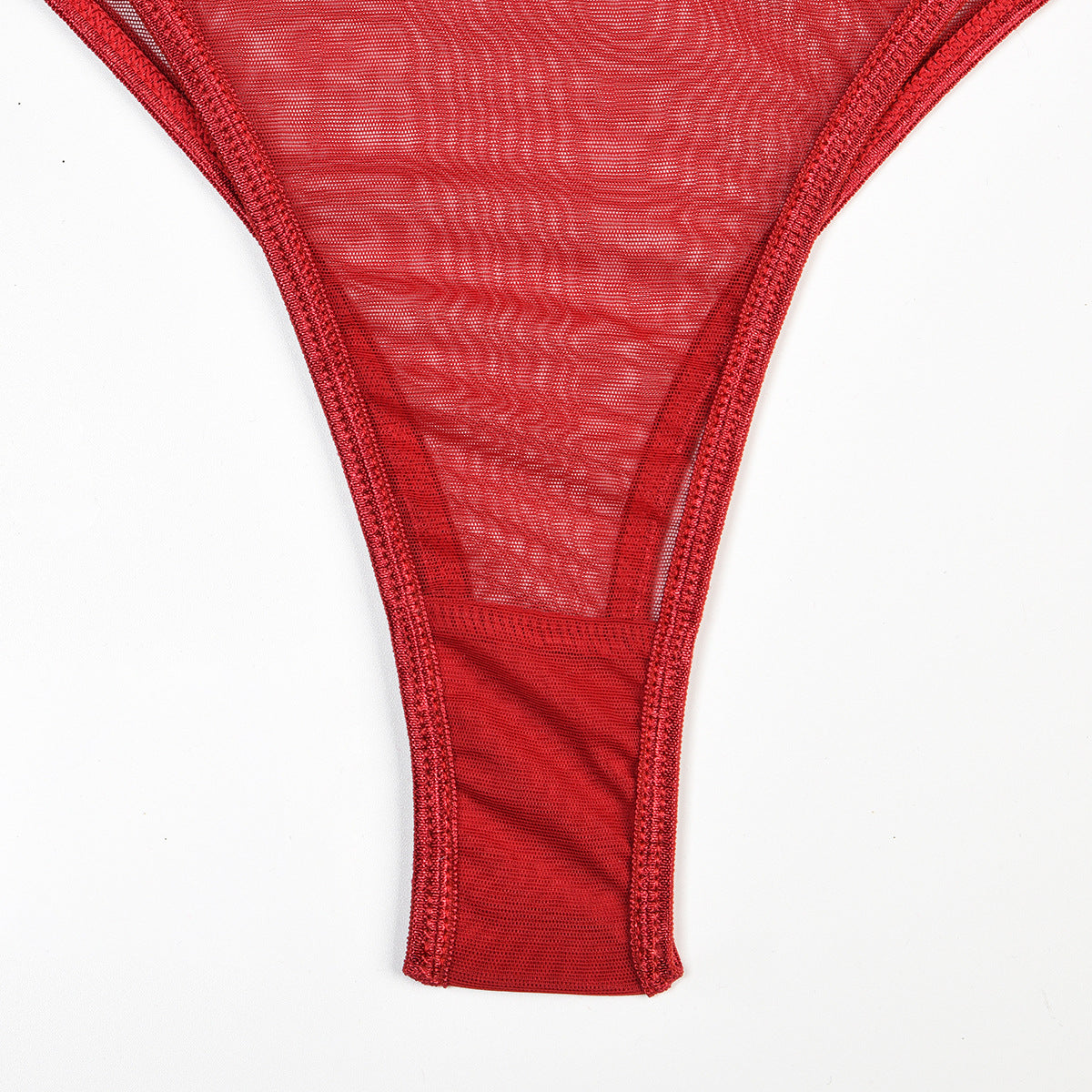 Toucheart 4 Piece Set Sexy Lingerie Set Elasticity Mesh Patchwork See-Through Breast-Wrapping Three-Point Briefs Sexy Underwear