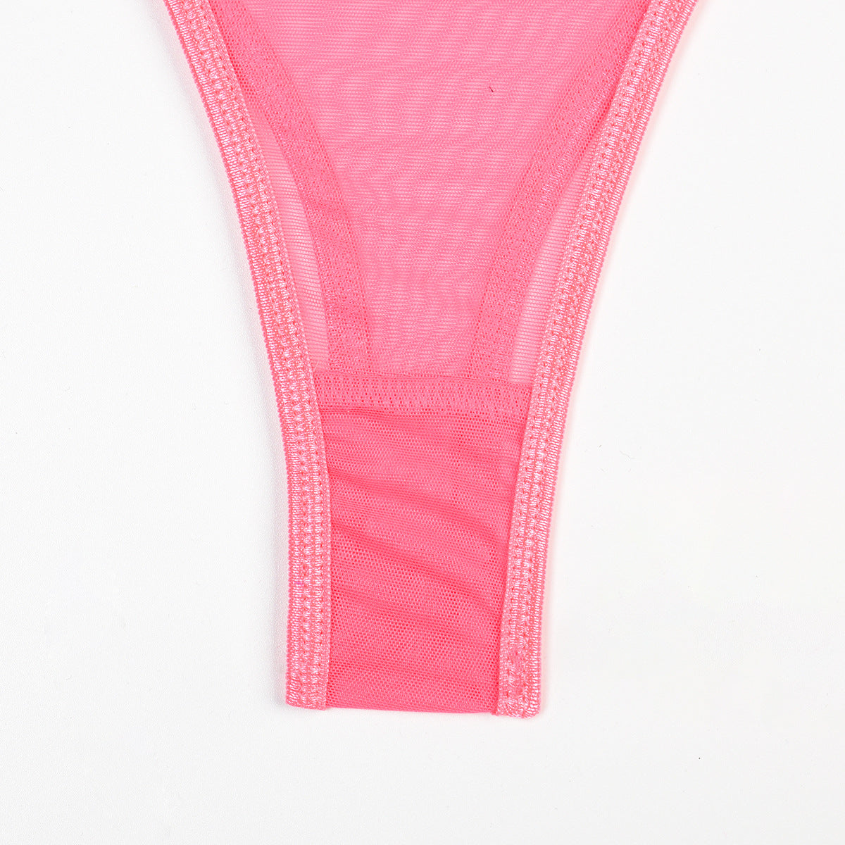 Toucheart 4 Piece Set Sexy Lingerie Set Elasticity Mesh Patchwork See-Through Breast-Wrapping Three-Point Briefs Sexy Underwear