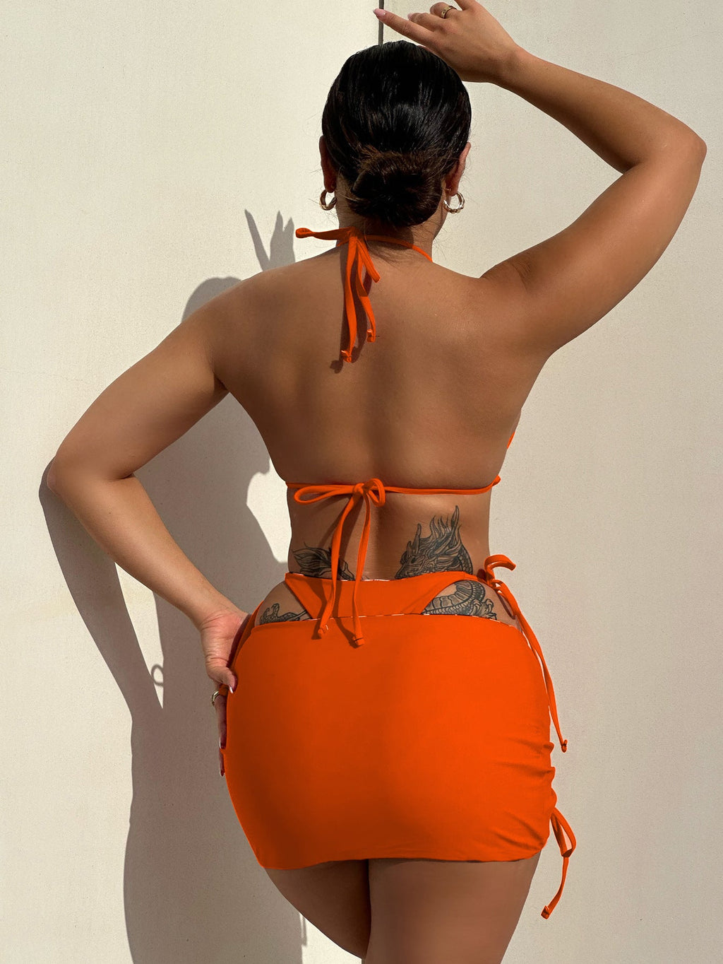 XS - L Doulbe Side Wearable Reversible Bikini Women Swimwear Female Swimsuit Three-pieces Bikini Set Ruffled Bathing Suit Swim