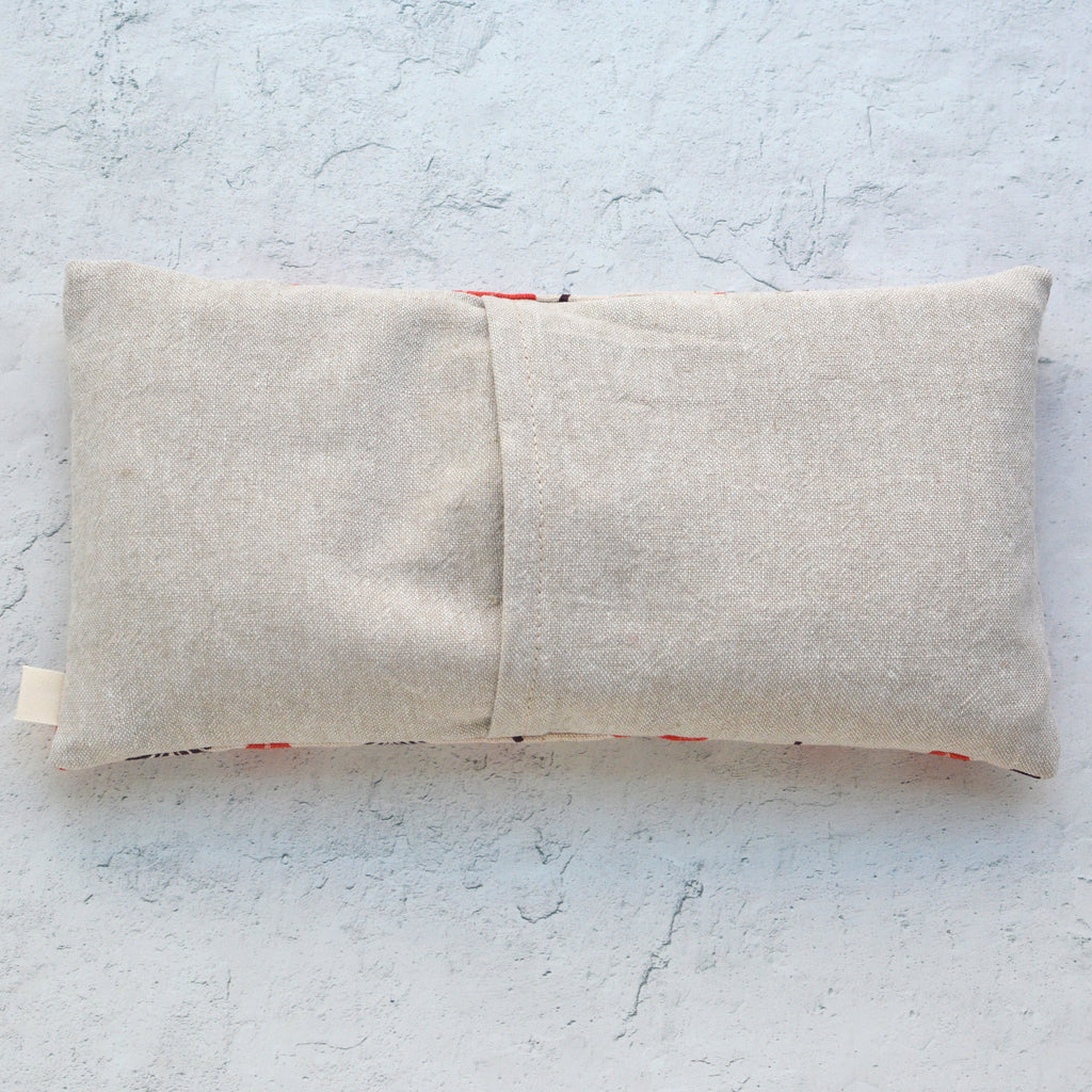 Giant Strawberries Natural Canvas Oversized Eye Pillow