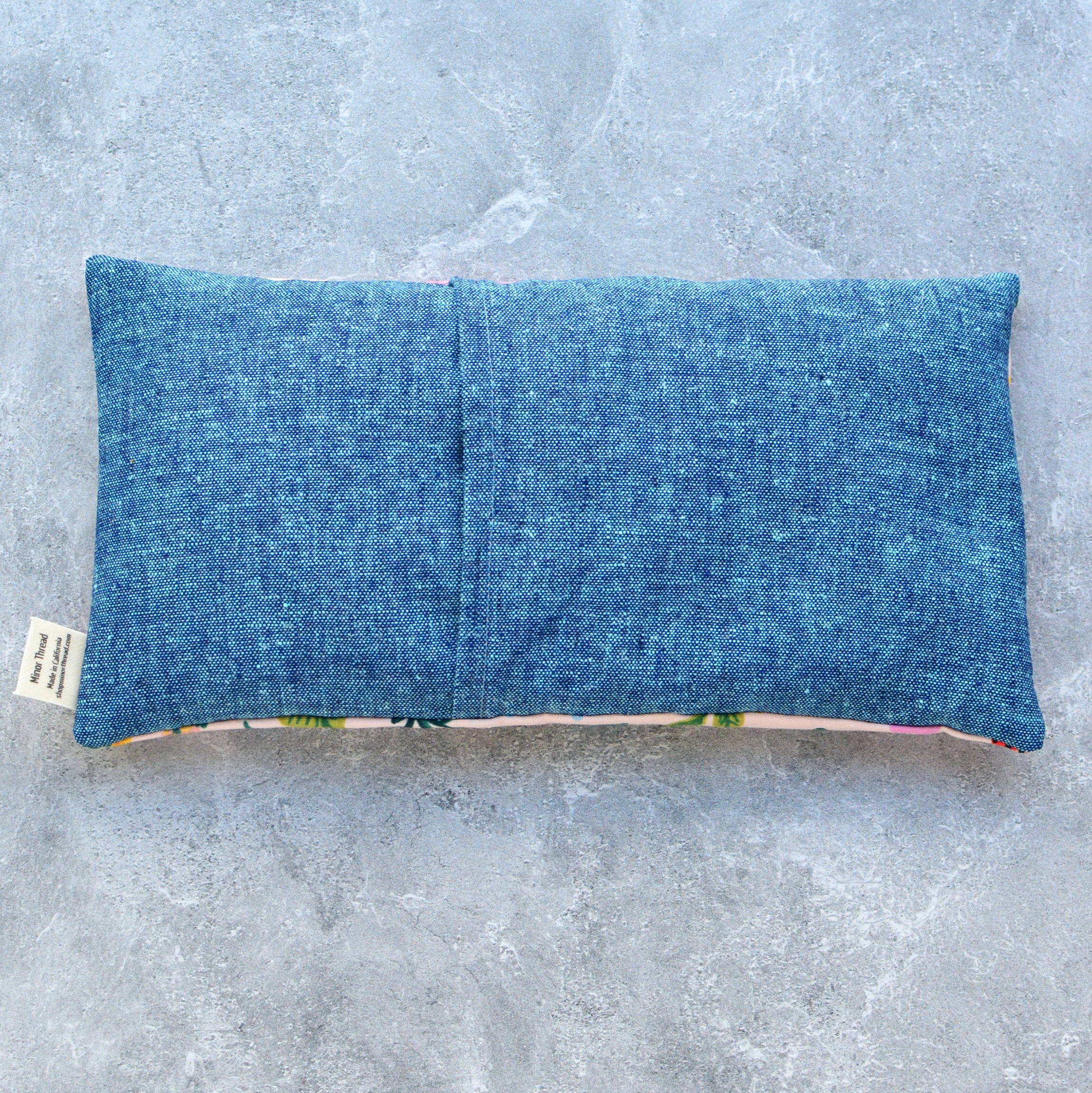 Curio Floral in Blush Pink Cotton Weighted Eye Pillow