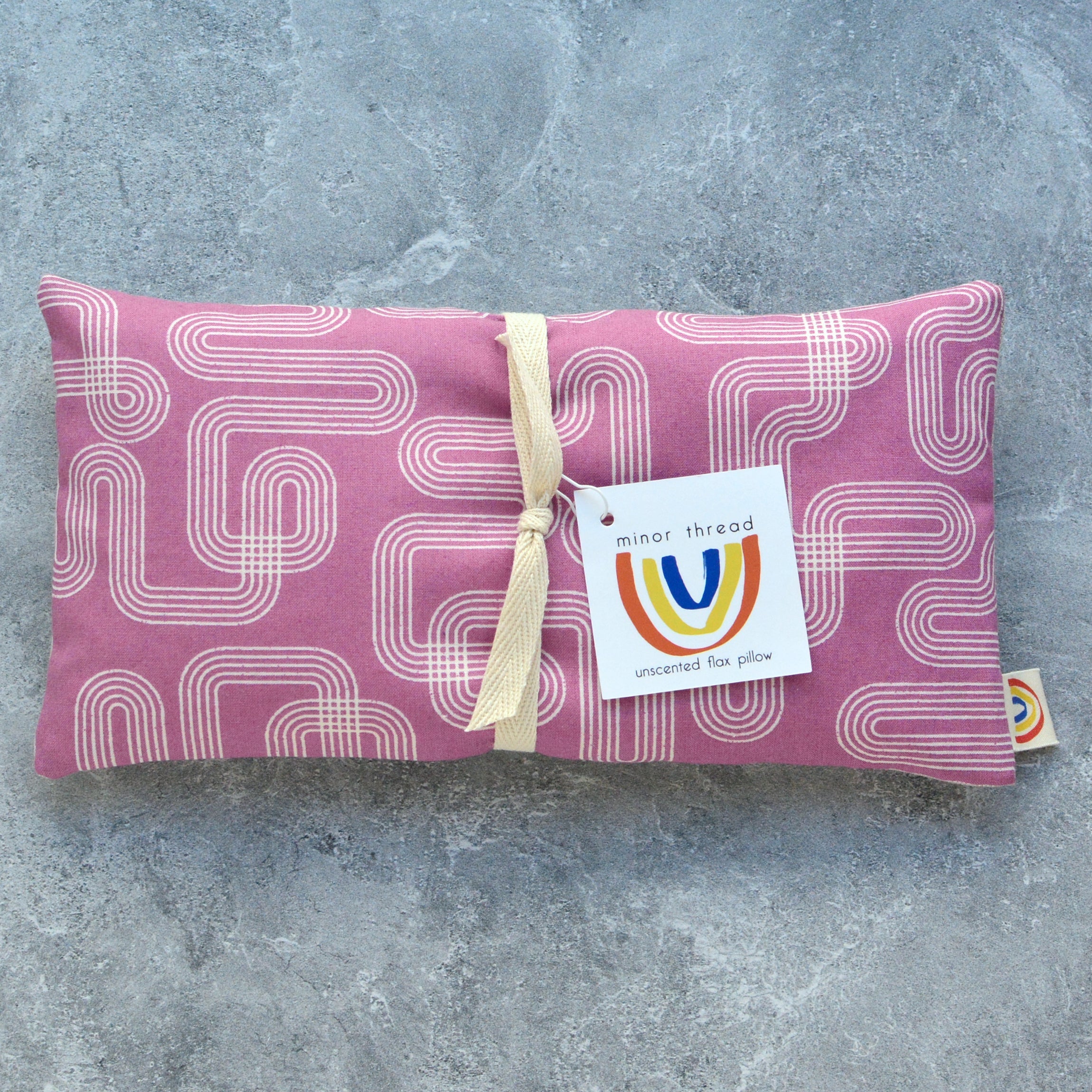 Linear Curve in Purple Weighted Eye Pillow