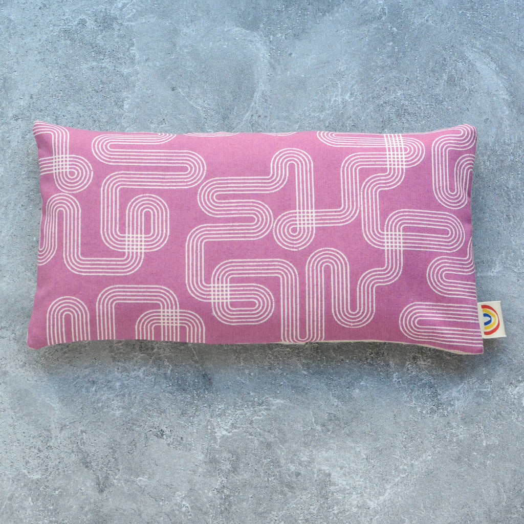 Linear Curve in Purple Weighted Eye Pillow