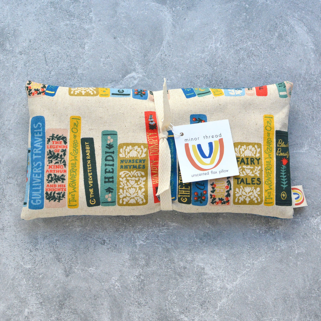 Book Club Gilded Canvas Weighted Eye Pillow
