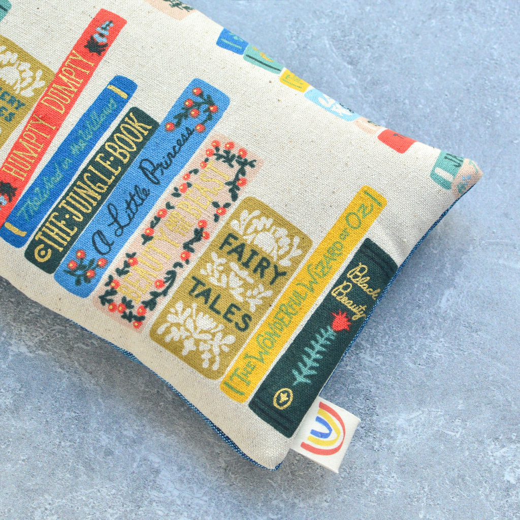 Book Club Gilded Canvas Weighted Eye Pillow